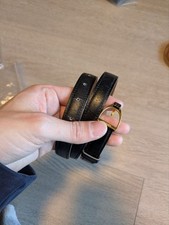 Hermes Black Leather Belt with