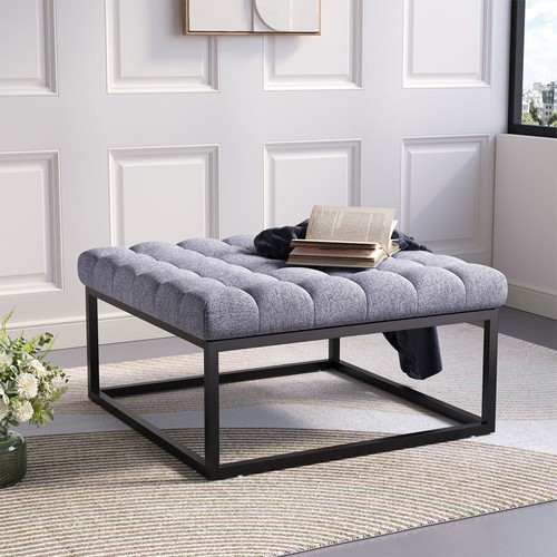 Large chesterfield footstool - chesterfield,