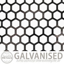 Top Quality Galvanised Hexagonal Perforated Sheet Metal - Best Value Huge Range