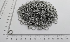 Bulk Pack Strong 1.5mm x 10mm Stainless Steel Chainmail Rings 185g (~500 pcs)