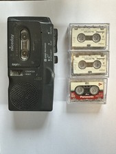 Niceday SANYO TRC-570M Dictaphone Recorder Black Vintage 