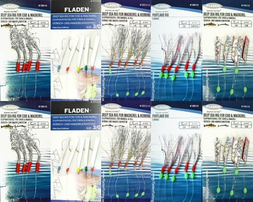 Fladen silver white rigs - 10,