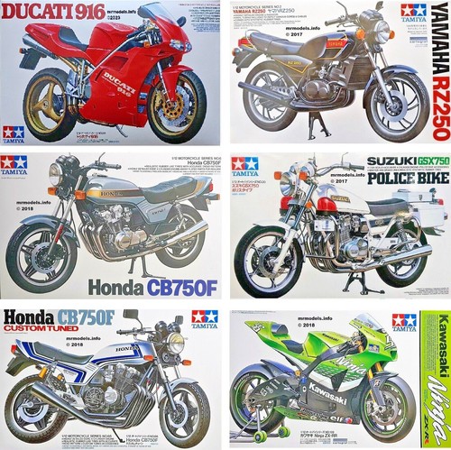 Tamiya motorcycle cars - 1/12,