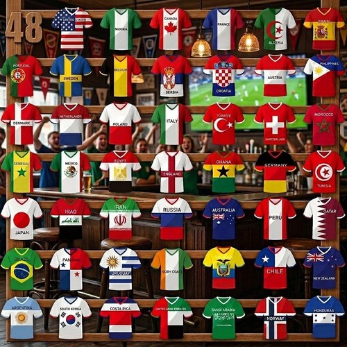 48pcs soccer jersey bunting - soccer,