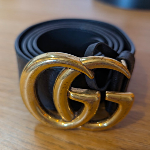 Gucci marmont black leather - marmont,