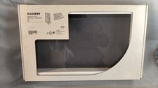 IKEA KASSEBY Glass Fronted Cabinet In White, Opened But Never Used,30x47x8 Cm 