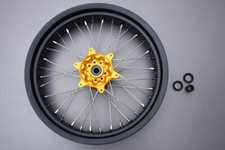 Yellow Supermoto Spoked Rim /