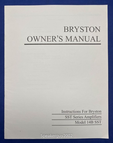 Original bryston 14b sst - original,