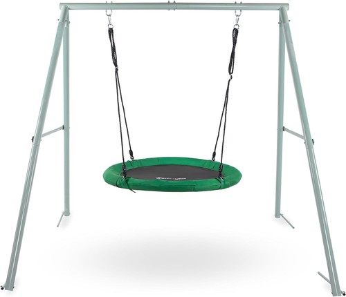 Stork nest garden swing with - stork,