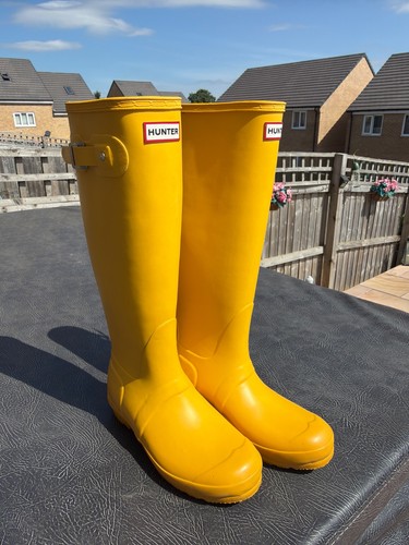Hunters wellies size yellow - size, 6