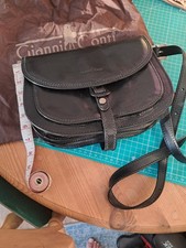 Black Leather Saddle Bag /