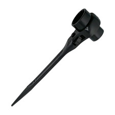 19 x 24mm Hexagon Scaffold Podger Ratchet Spanner Ratcheting Socket Wrench Tool