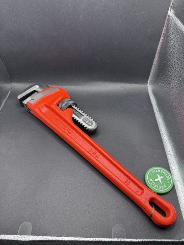 Supreme ridgid pipe wrench - ridgid, red
