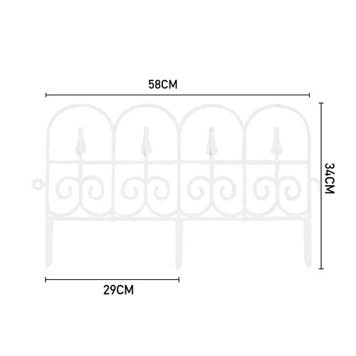 Metal effect plastic garden - metal,