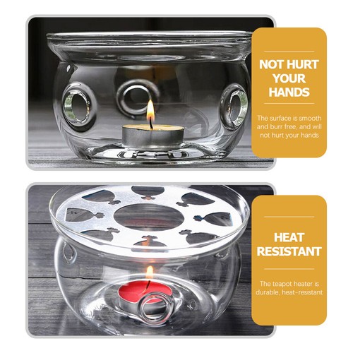 Glass teapot warmer - warmer, desktop