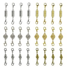 24Pack Strong Magnetic Lobster Clasps Jewelry Necklace Converter Extender