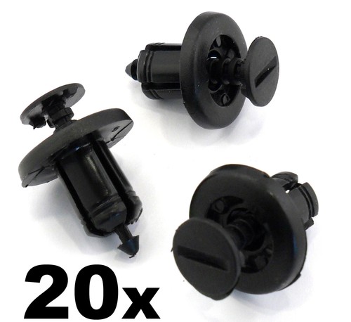 20x plastic trim clips - plastic, clips-