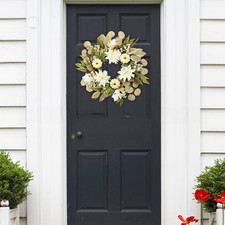 Fall Decorations Christmas Wreath Festive Atmosphere Plastic Hanging Decor