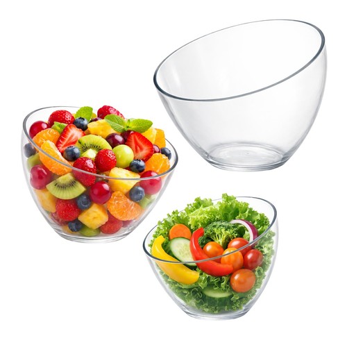 Angled plastic bowls pack - angled,