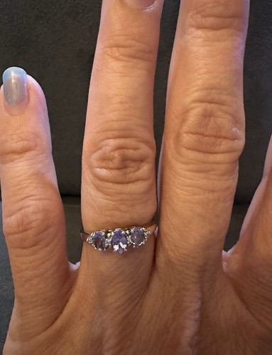 10k solid white gold three - 10k,