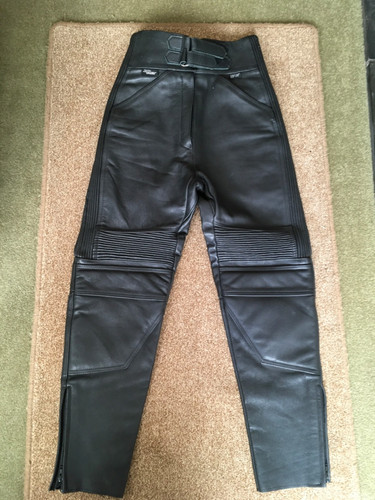 Ladies leather motorcycle