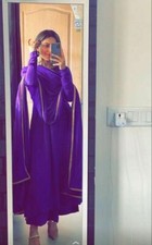 PARTYWEAR READYMADE BLUE RAYON SALWAR KAMEEZ ETHNIC SALWAR SUIT PLAZO KURTI DRES