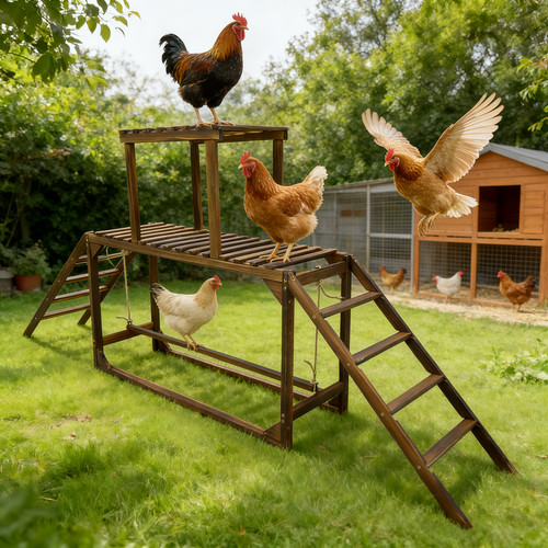 Xxl wooden chicken perch - xxl,