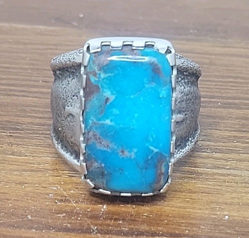Natural bisbee turquoise tufa - natural,