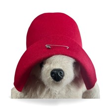 NEW WOOL FELT DARK RED HAT FOR