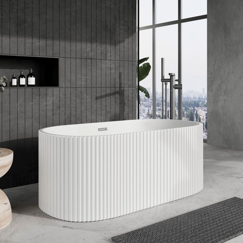 Modern oval freestanding bath - oval,