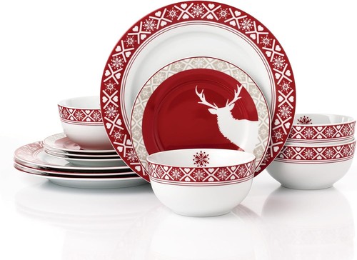 12pc dinner set porcelain - set,