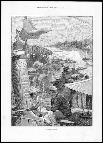 1892 antique print - print, london