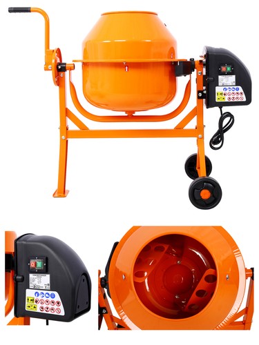 Portable cement mixer - cu., ft