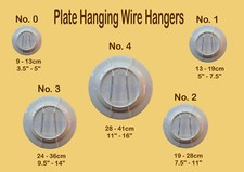 Flexible White Wire Plate Hanger Decor Display Spring Wall Hanger Dish Holder