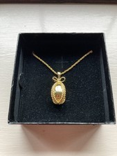 Joan Rivers Gold colour Faberge Egg Pendant Necklace
