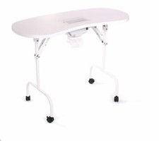 Urbanity portable mobile manicure nail table with extractor fan dust collector f