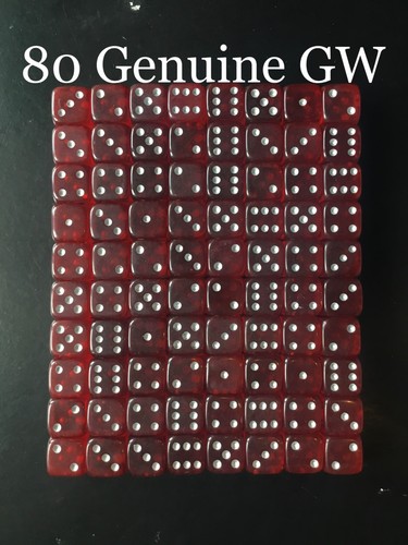 80x warhammer dice - d6, 40k