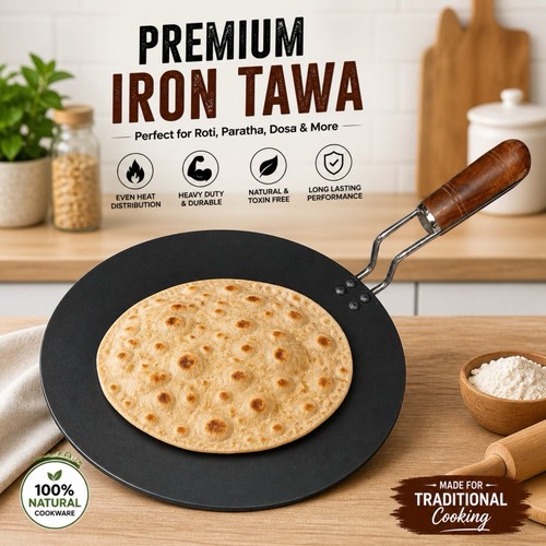 Cast iron roti tawa - iron,