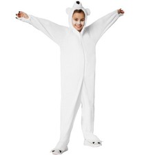 Kids’ Polar Bear Costume animal boy girl children christmas fancy dress carnival