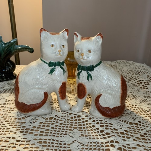 Pair ceramic staffordshire - of,