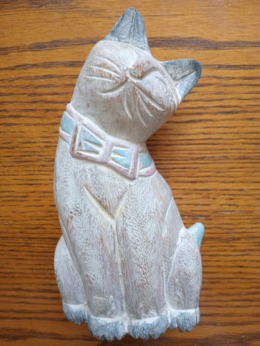 Wooden cat balinese wood - cat,,