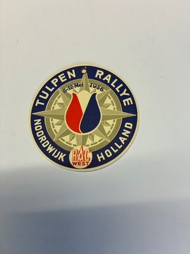 Tuliprallye 1956 badge - tuliprallye,