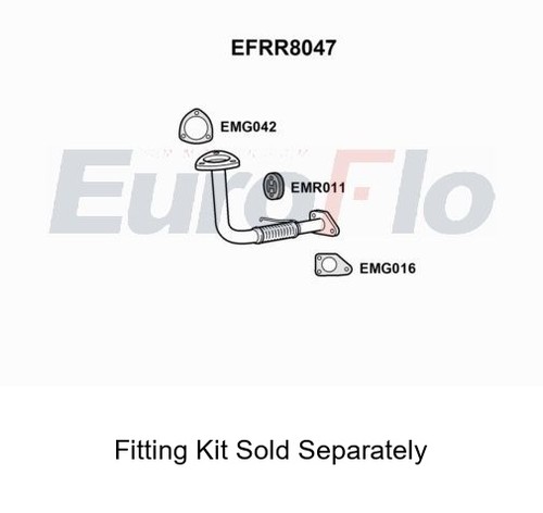 Exhaust pipe front fits mg - fits,