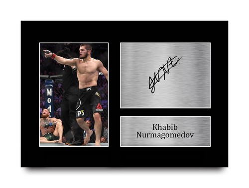 Khabib nurmagomedov signed - signed, ufc