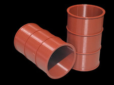 Oil Drums Barrel Empty 200L 55 Gallon 1:12 Scale 1 inch Red Oxide Garden Railway