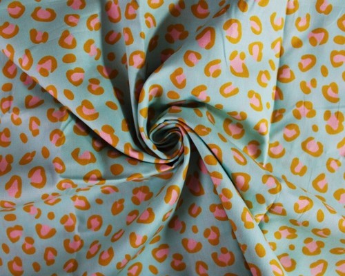 Aqua blue bright leopard - aqua, print