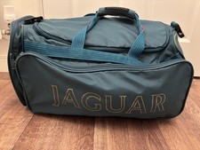 Vintage Jaguar Sports Holdall Bag Racing Green Duffle Sports Gym