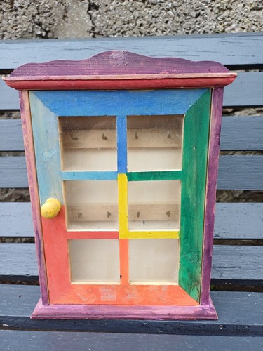Wooden key box - key,