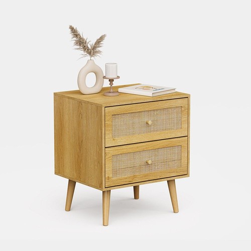 Rattan bedside table drawer - 2,