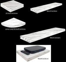 White Marble Effect Floating